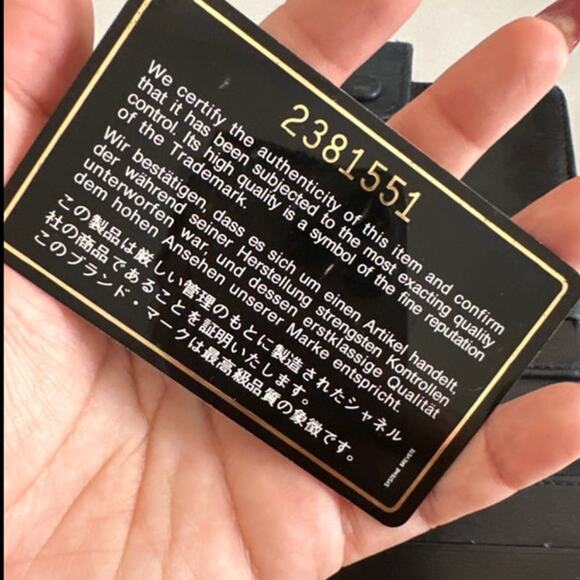 Chanel Leather Logo Wallet Black - Picture 9 of 9